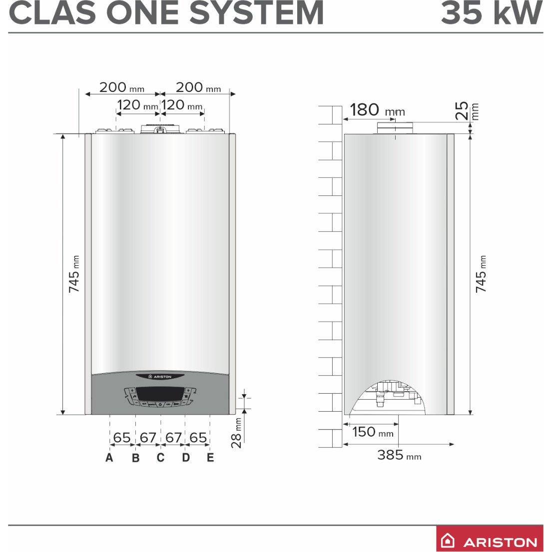 Caldera de condensación Ariston CLAS ONE SYSTEM